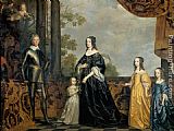 Gerrit van Honthorst Frederick Henry, Prince of Orange, with His Wife and Daughters painting